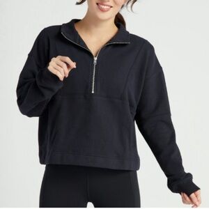 NWT Black XL Spiritual Gangster Half Zip Sweatshirt